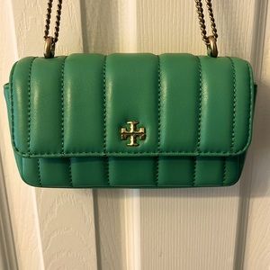 Tory Burch Kira Mini Flap bag, in Patina.